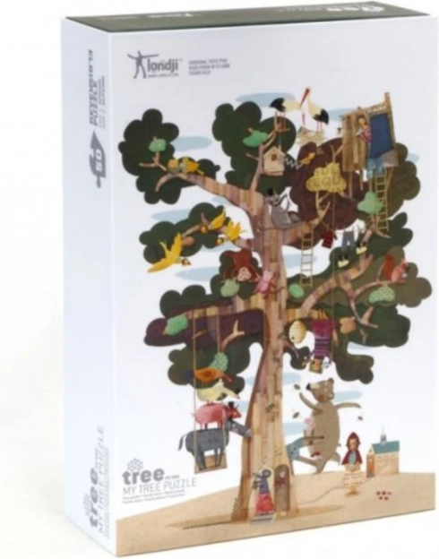 Londji dvostrana puzzle Drvo