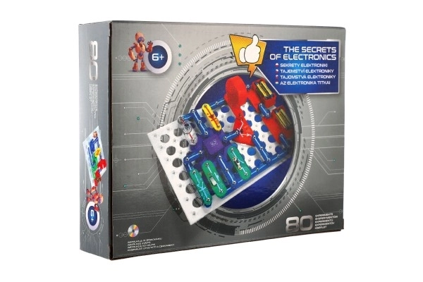 Tajanstveni svijet elektronike 80 eksperimenata mini na baterije u kutiji 24x18x4cm od 6 godina