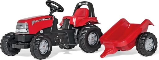 dječji traktor na pedale s prikolicom Rolly Toys CASE 1170 CVX crveni