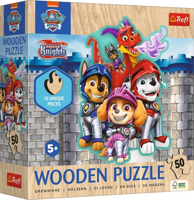 Drvene puzzle Psići u ophodnji 50 dijelova