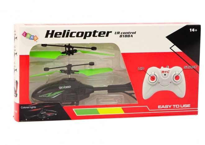 Daljinski upravljani RC helikopter s giroskopom – zelena