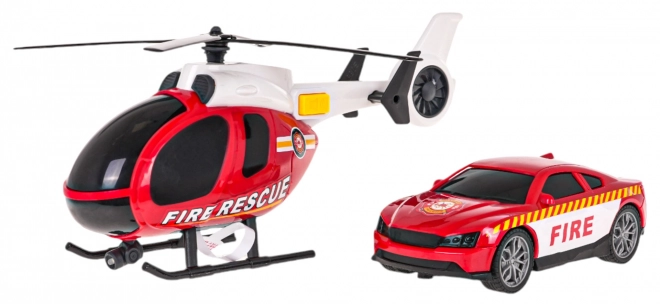 Set helikopter + vatrogasni automobil