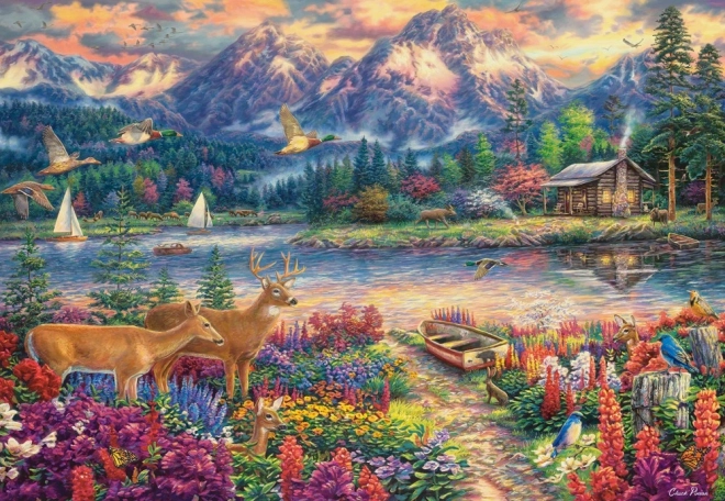 Puzzle 1500 komada Proljetna planinska veličanstvenost