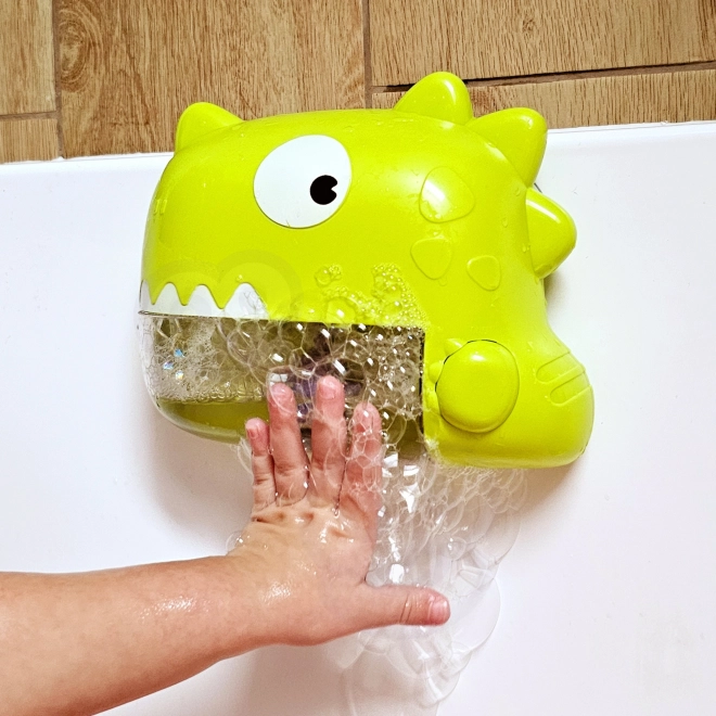 Kupaonska igračka dinosaurus s mjehurićima zelena