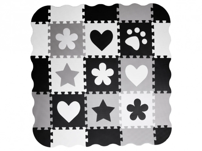 Kontrastna pjenasta podloga za puzzle s oblicima