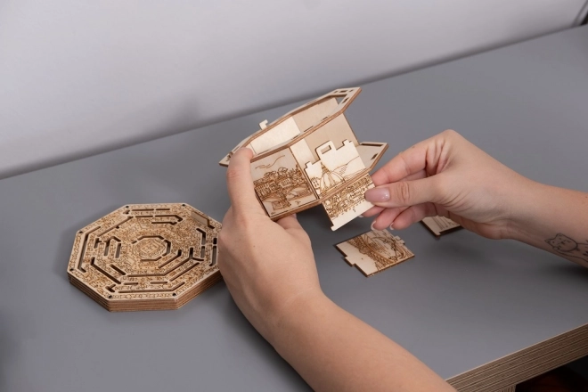 3D Drvena zagonetka kutija Secret Maze