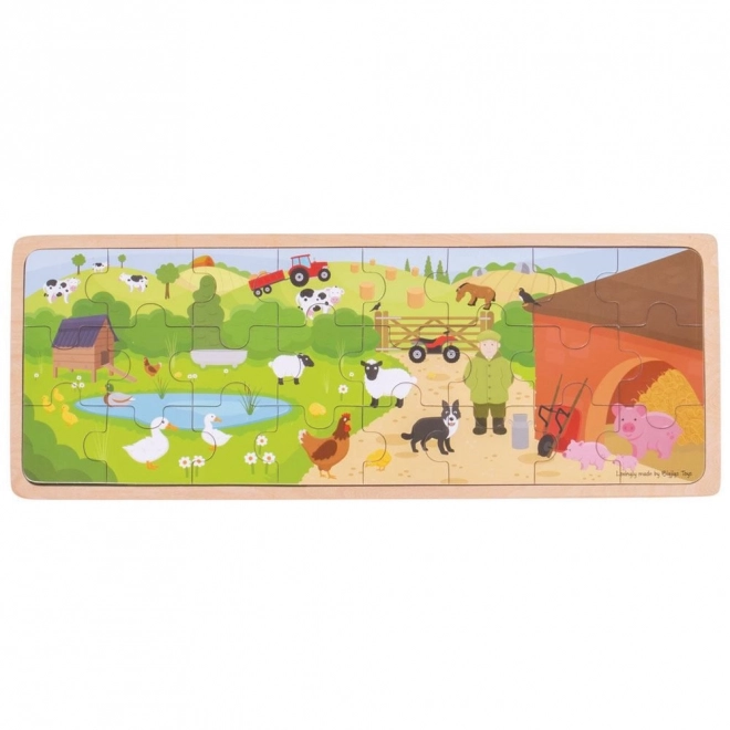 Bigjigs Toys Slagalica Na farmi