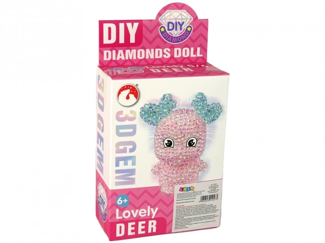 Kreativni set DIY roza dijamantni sob 3D privjesak s kristalima