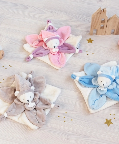 Doudou darovna set - plišani medo 24 cm