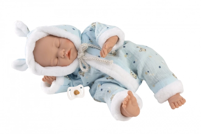 Llorens 63301 MALO DIJETE - uspavana realistična beba s mekanim tkaninskim tijelom - 32 cm