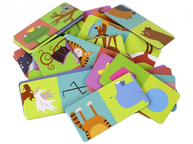Puzzle igra Dvostrano domino Životinje - 28 komada