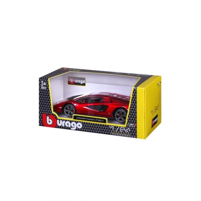Bburago 1:24 Plus - Lamborghini Countach LPI 800-4 - Crvena