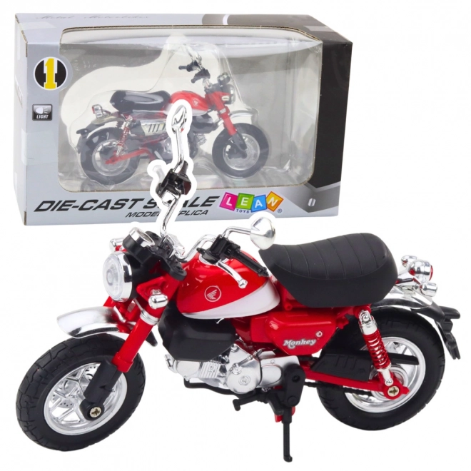 Motocikl retro metalni crveni 1:12