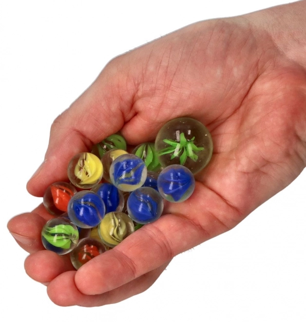 Staklene kuglice Marbles 21 kom - Mramorne kuglice