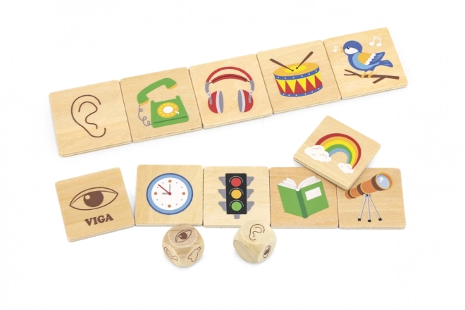 VIGA edukativna igra drvene puzzle za učenje osjetila