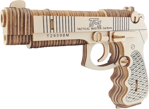 Woodcraft drvene 3D puzzle pištolj M92F