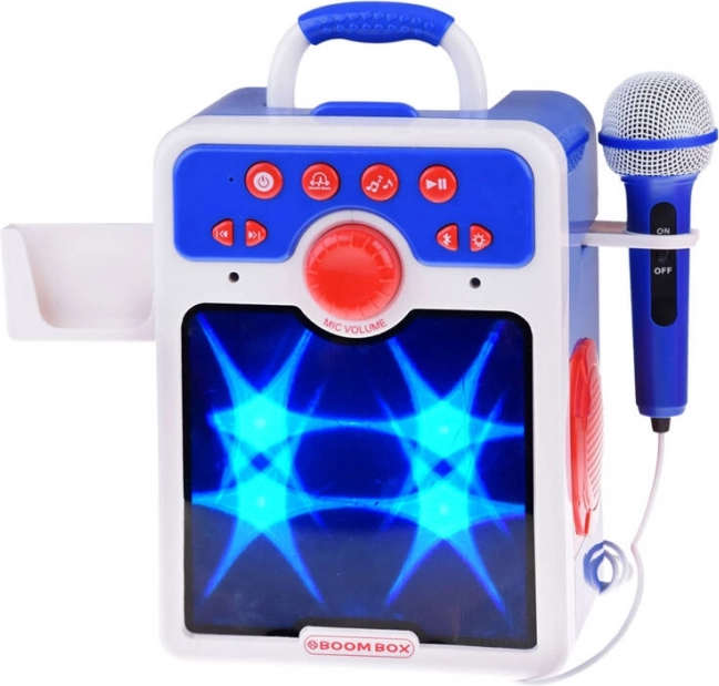 Dječji plavi karaoke boombox s mikrofonom