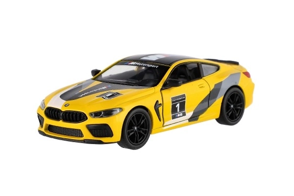 Auto Kinsmart BMW M8 Competition Coupé 1:38 metal/plastika 12,5cm 4 boje na povlačenje unatrag 12 kom u kutiji