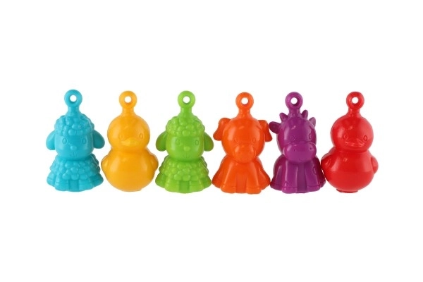 Plastične životinje domaća farma povezujuća u lanac 12 kom 8cm u plastičnoj posudi 10x18cm 12m+