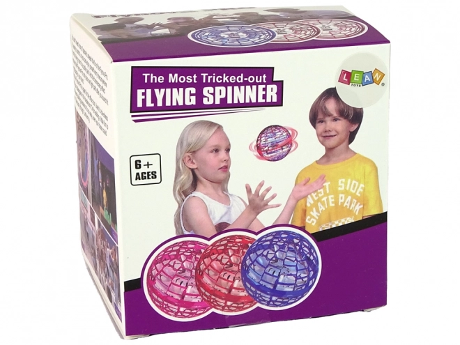 Leteća rotirajuća kugla plava Flynova LED 10 cm