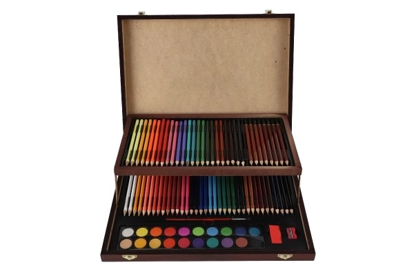 Set za slikanje Art kutija u drvenom kovčegu - 91 komad