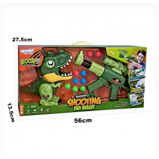Interaktivni pištolj s pjenastim kuglicama i dinosaur izbacivac