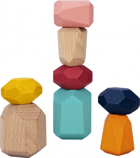 Balansirajuće drvene kamenje za kreativnost i motoriku