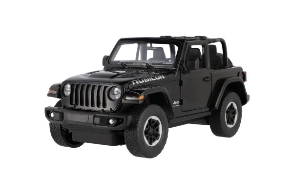 Auto RC Jeep Wrangler Rubicon crna plastika 29cm 2,4GHz na dalj. upr. na baterije u kutiji 44x19x26cm