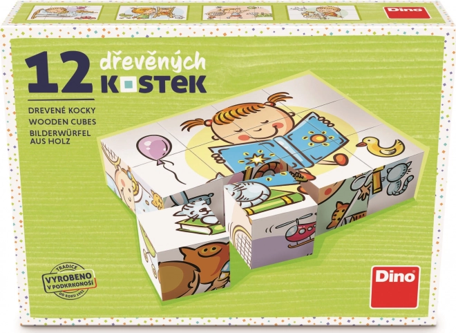 Dino Lijep dan 12 drvenih kockica
