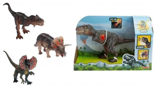 Zvučni dinosaur - T-Rex, Triceratops, Dilophosaurus