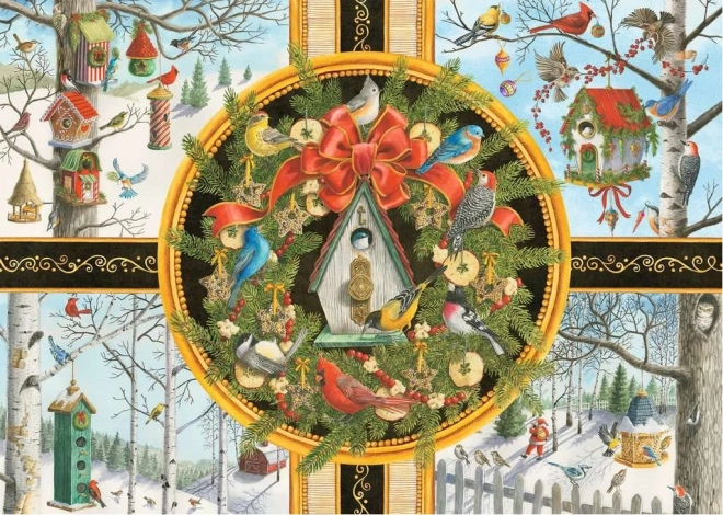 Puzzle Ravensburger Božićne pjevne ptice XXL 500 komada