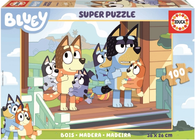 Educa drvene puzzle Bluey 100 komada