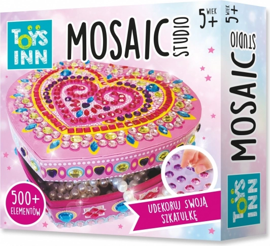 Kreativni set mozaikna kutijica za nakit srce