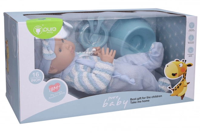 Beba u plavom kombinezonu 40 cm