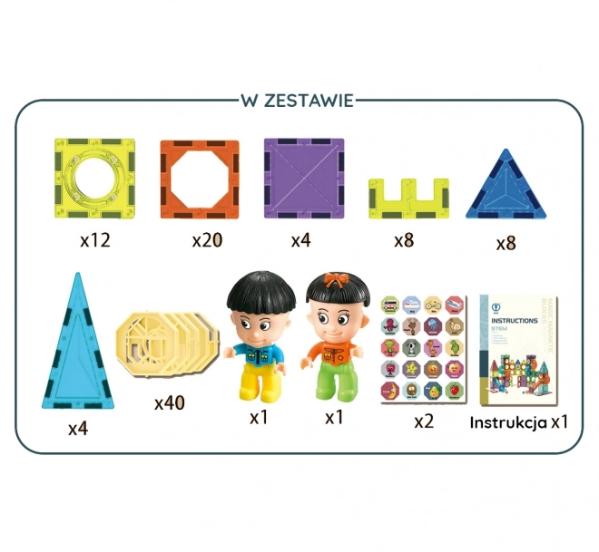 Woopie magnetske građevne igre dvorac 98 kom