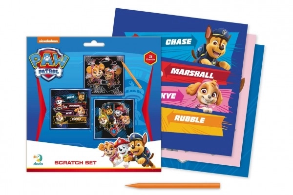 Sličice za struganje Paw Patrol u boji 3 kom