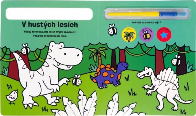 Oboji me! Dinosauri - Knjiga S Vodenim Bojama