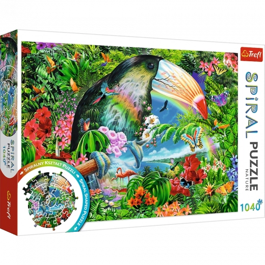 Spiralna slagalica – tropske životinje, 1040 dijelova