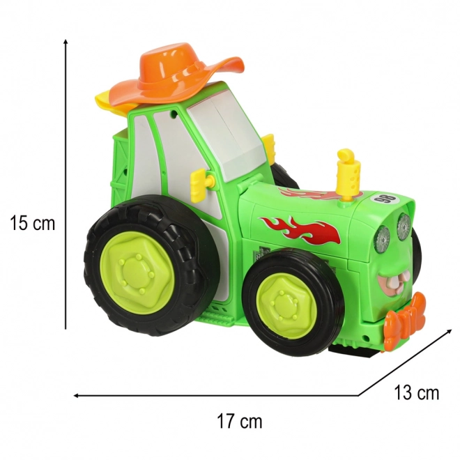 Zeleni skačući plesni traktor na daljinsko upravljanje