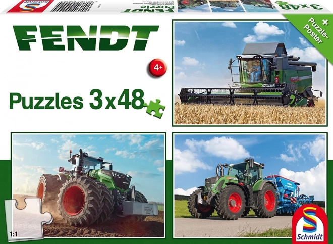 SCHMIDT Puzzle Traktori Fendt 3x48 dijelova