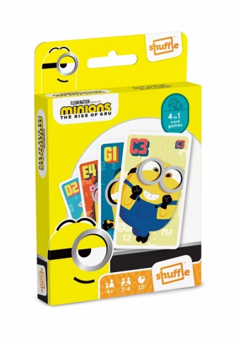 Kartaška igra Shuffle Fun 4 u 1 Minions: Uvod Gru