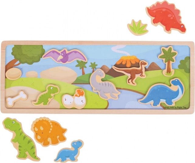 Magnetska slagalica Dinosauri Bigjigs Toys