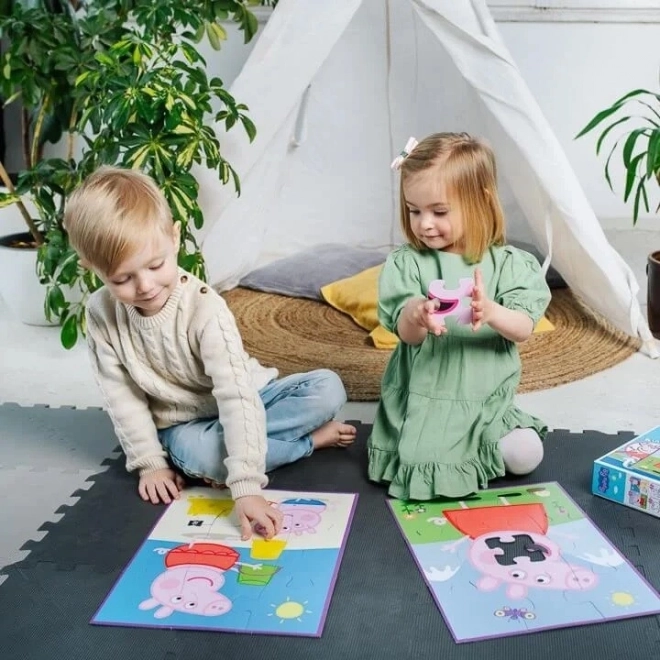 Baby MAXI 2x10 dijelova slagalice Veseli dan Peppa, Prase Peppa