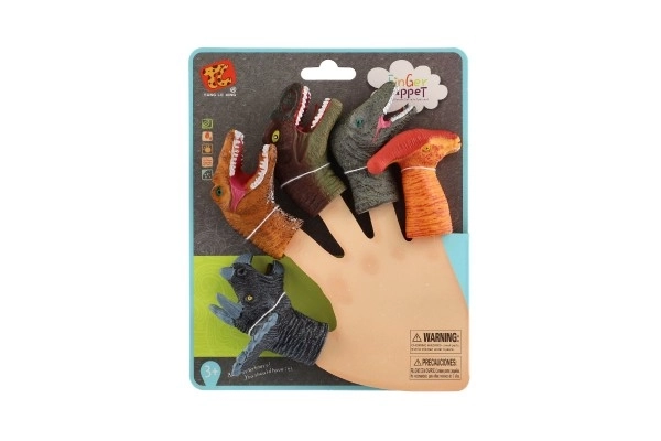 Dinosaure lutke za prste 5 kom guma 6 cm na kartici 16,5x20cm