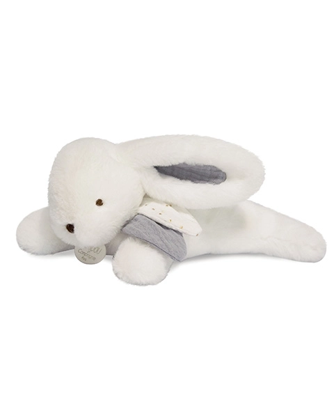 Doudou poklon set - plišani zeka s bijelom pomponom