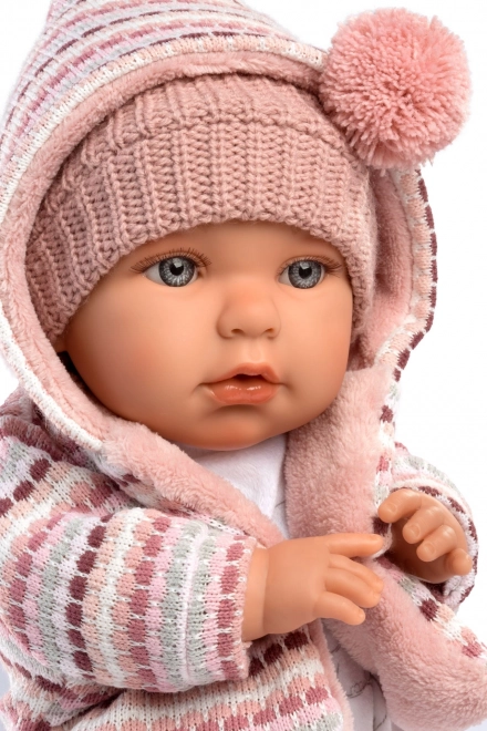 Llorens Baby Julia - realistična lutka sa zvukovima i mekim platnenim tijelom - 42 cm