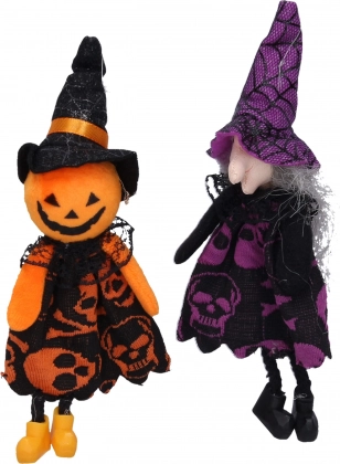 Dekoracija za Halloween vještica i strašilo za vješanje