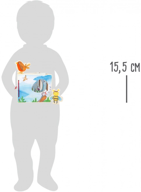 Small Foot Drvena slikovnica s pčelicom