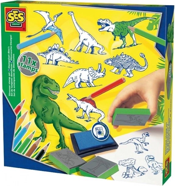 Kreativni set pečata - dinosauri
