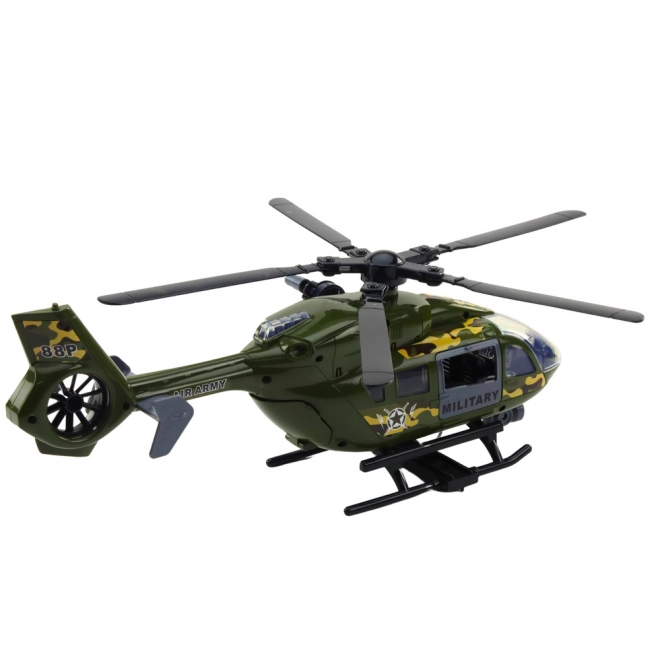 Vojni helikopter s reflektorima i zvukovima